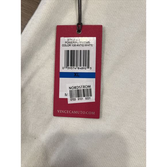 NWT VINCE CAMUTO Cream Open Front Knit Bell Sleeve Sweater XL - Picture 8 of 9